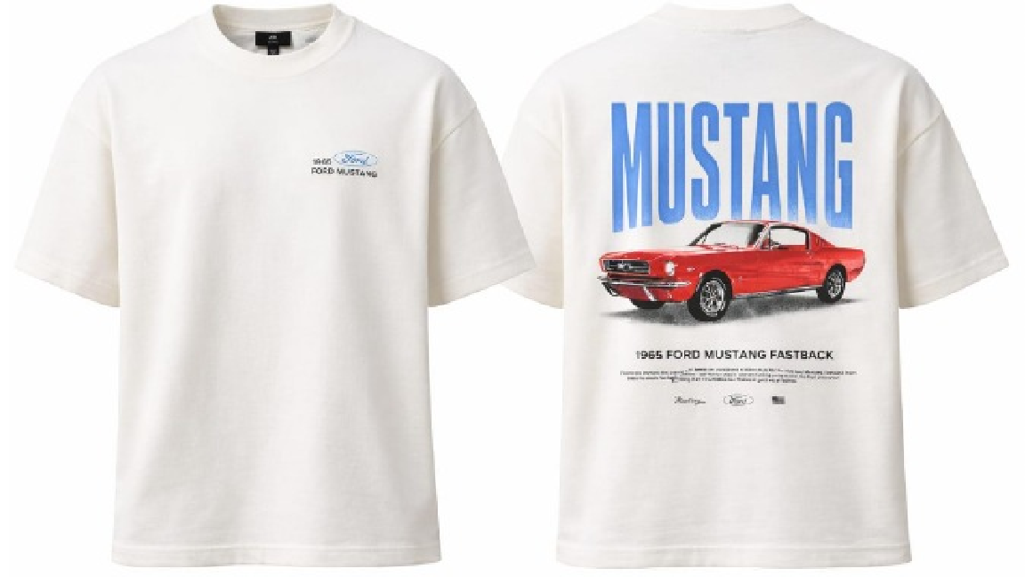 H&M Printed S_Slv Tee Men's S/Slv Tee With Front & Back Print - Image 1