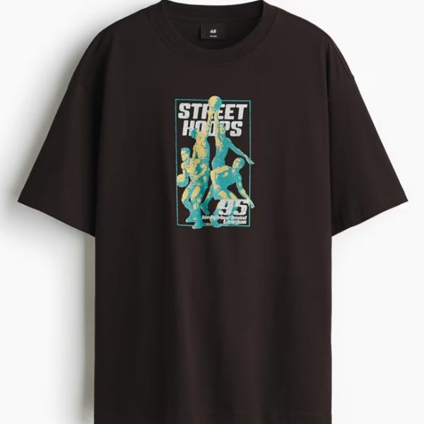 Men’s S/Slv Drop Shoulder Printed T-shirt